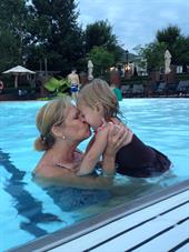 Grammie pool kiss