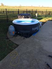 inflatible hot tub