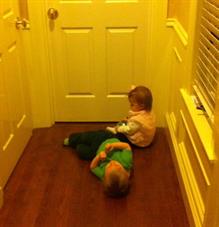 the wait for Grammie's door to open